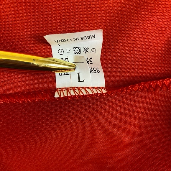 NWOT Red Two Piece Ruffle Pantsuit Women’s Size Large - Picture 16 of 16